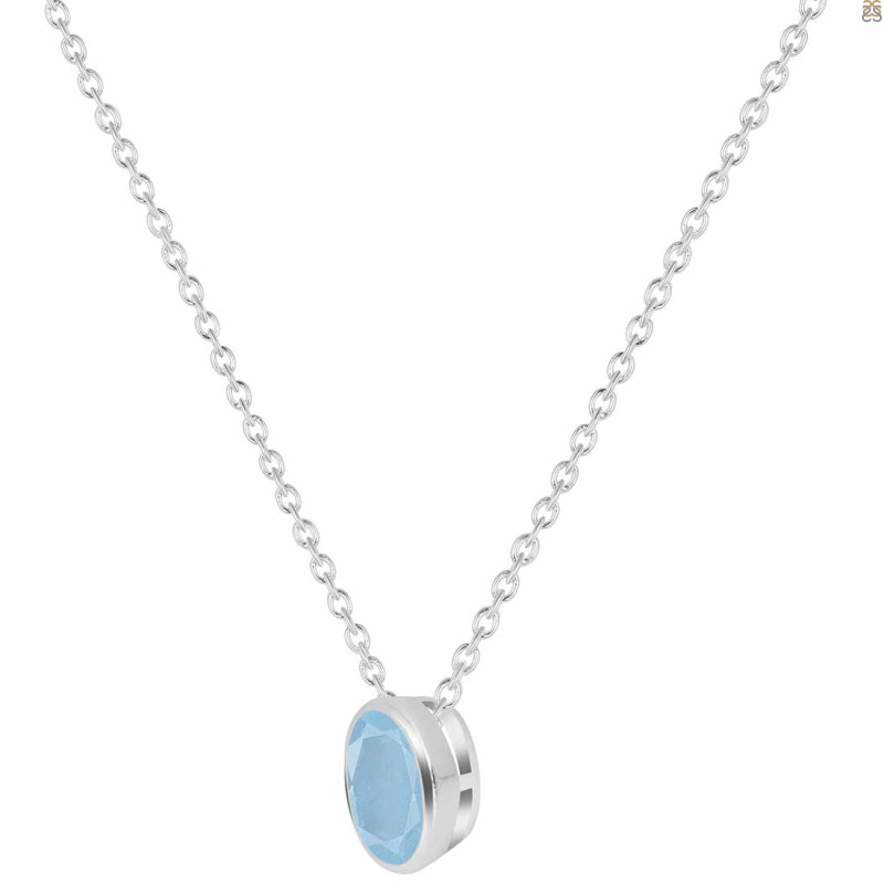 Aquamarine Necklace AQM-RDN-456.