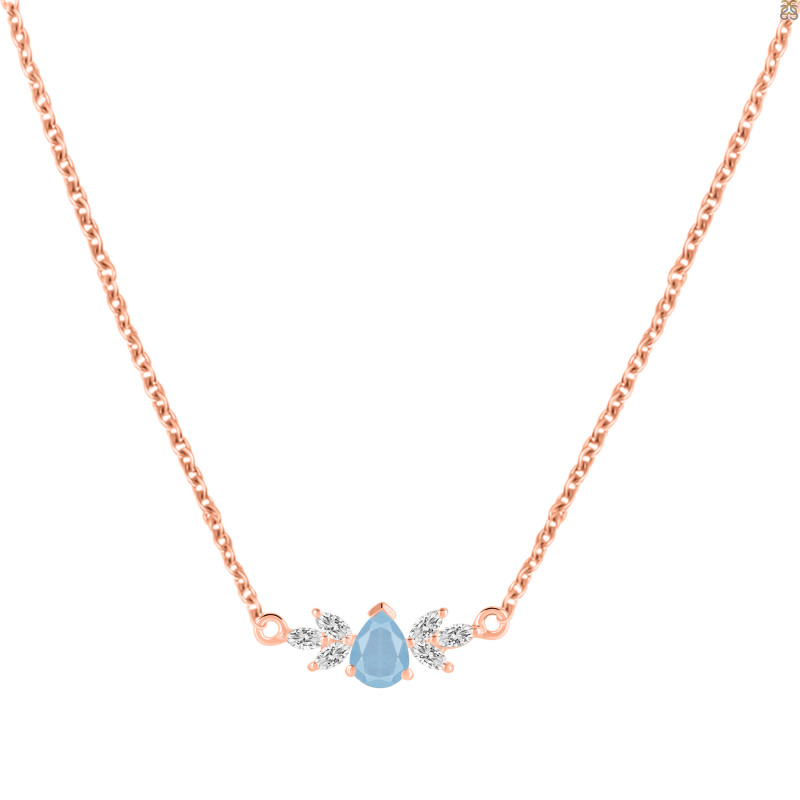 Aquamarine Necklaces AQM-RDN-471.