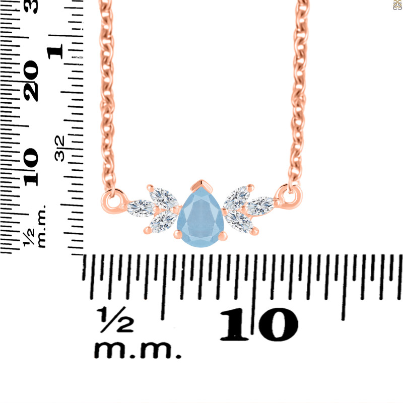 Aquamarine Necklaces AQM-RDN-471.
