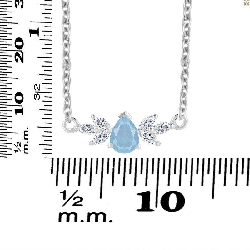 Aquamarine Necklaces AQM-RDN-471.