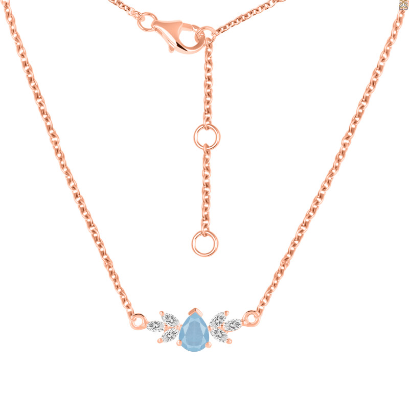 Aquamarine Necklaces AQM-RDN-471.
