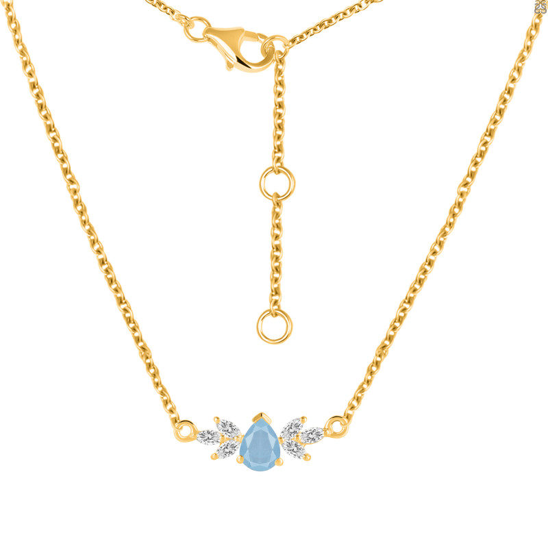 Aquamarine Necklaces AQM-RDN-471.
