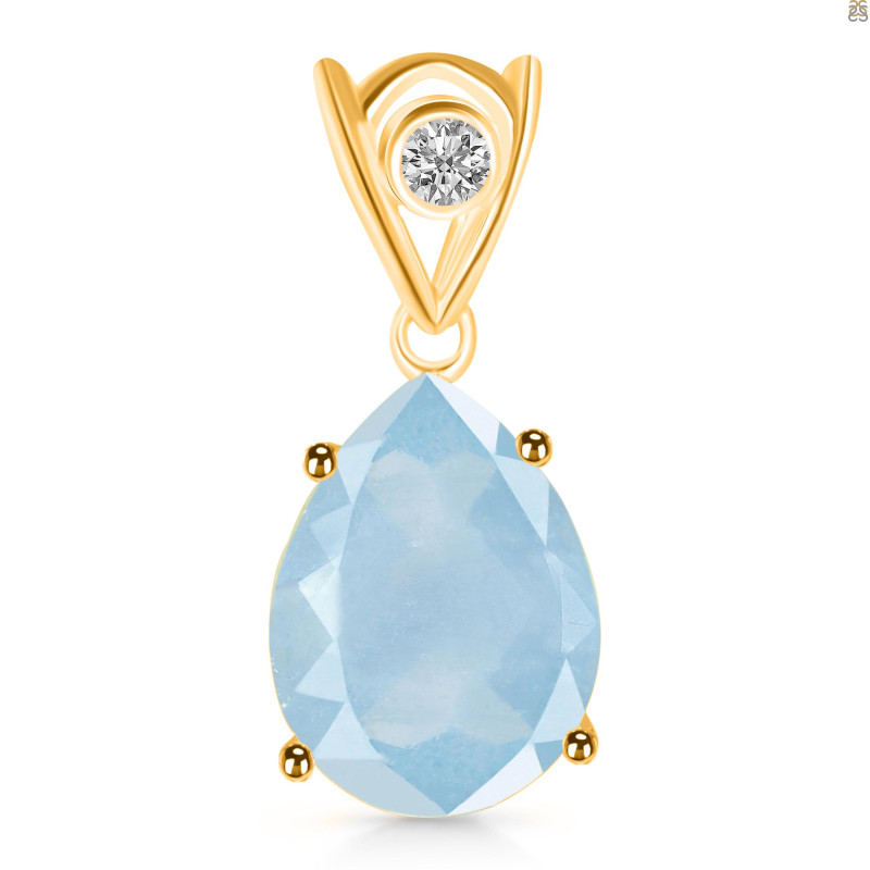 Aquamarine Pendant AQM-RDP-481-V-LOOP.