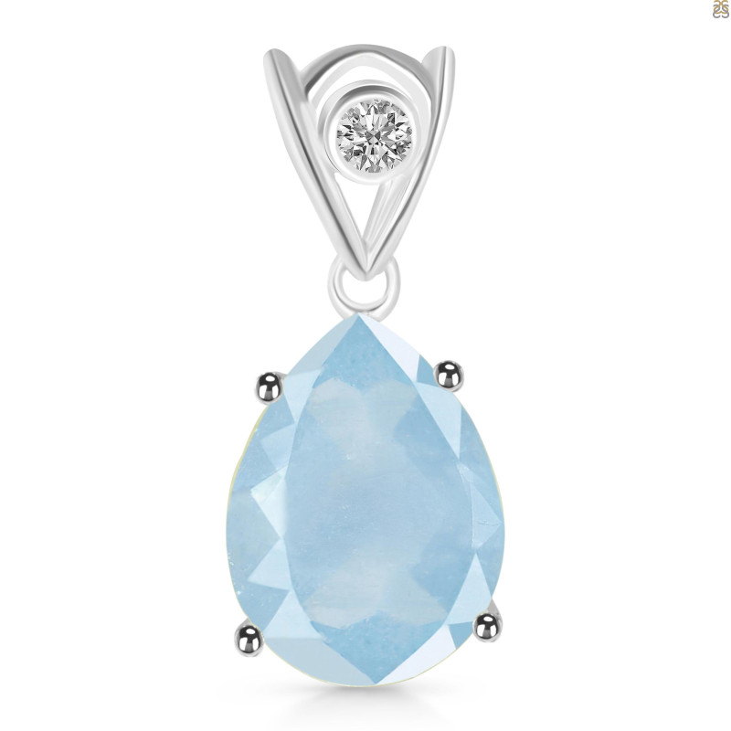 Aquamarine Pendant AQM-RDP-481-V-LOOP.