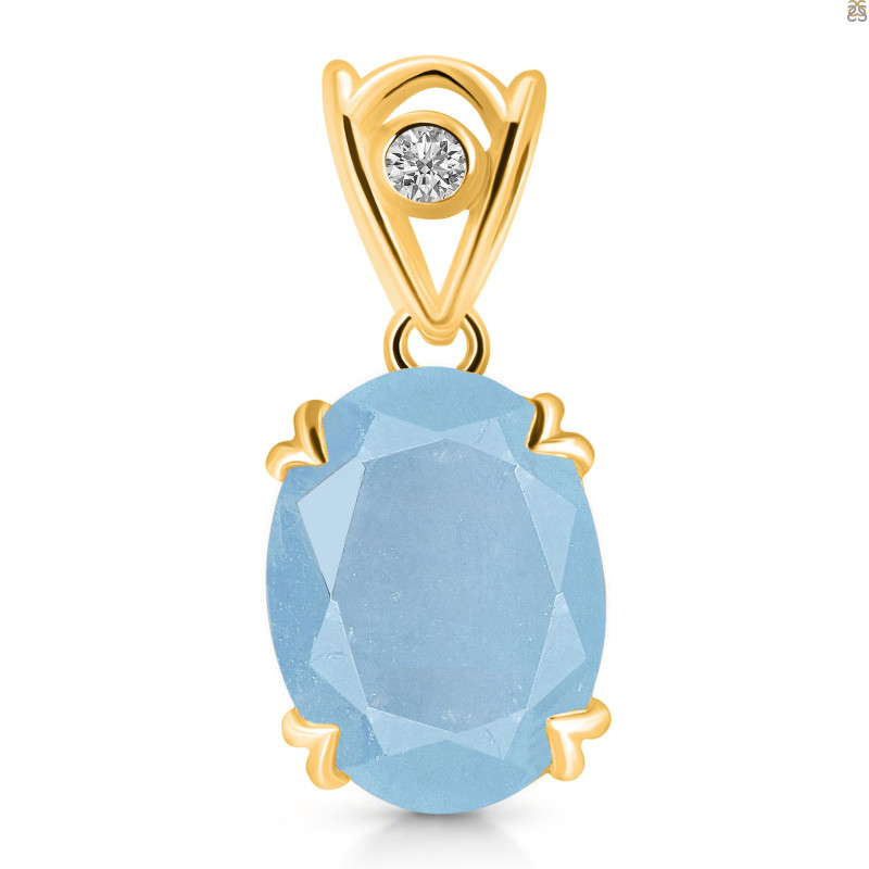 Aquamarine Pendant AQM-RDP-745-V-LOOP.