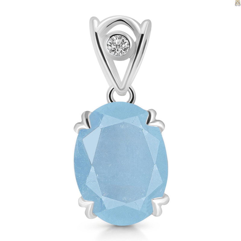 Aquamarine Pendant AQM-RDP-745-V-LOOP.
