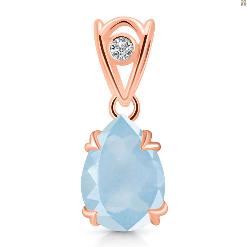 Aquamarine Pendant AQM-RDP-746-V-LOOP.