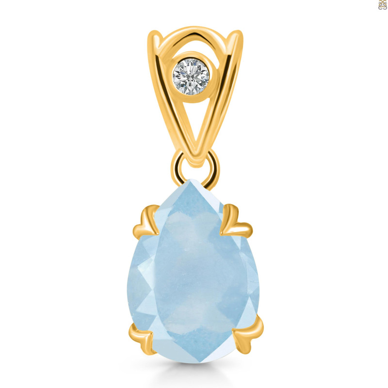 Aquamarine Pendant AQM-RDP-746-V-LOOP.