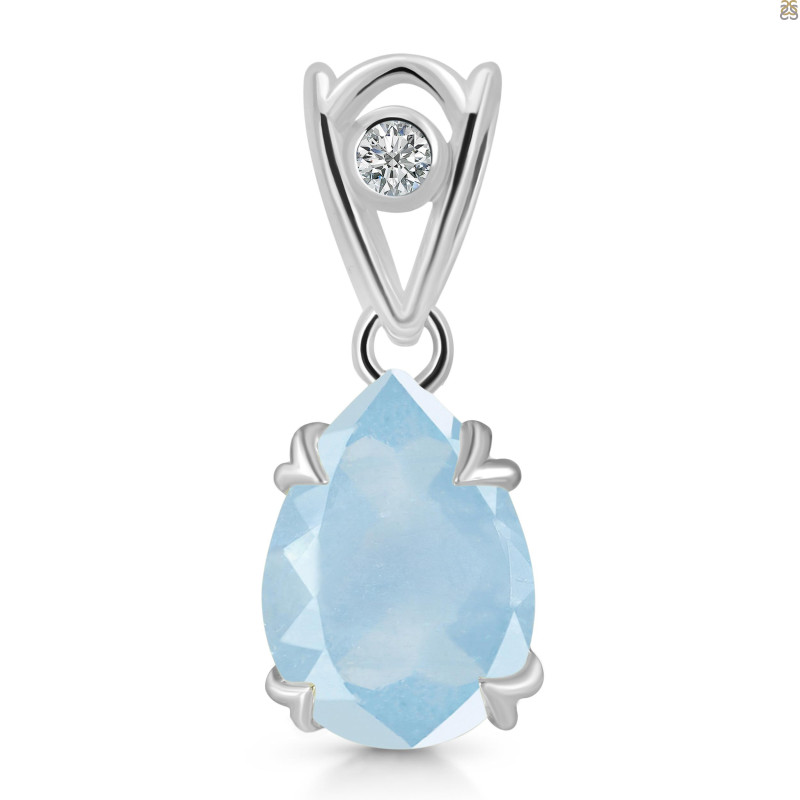 Aquamarine Pendant AQM-RDP-746-V-LOOP.