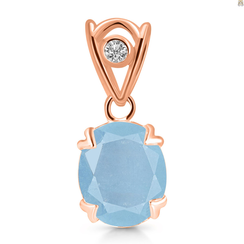 Aquamarine Pendant AQM-RDP-749-V-LOOP.