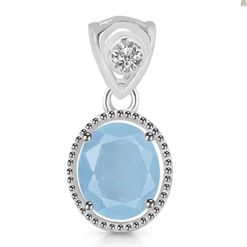 Aquamarine Pendant AQM-RDP-755-V-LOOP.
