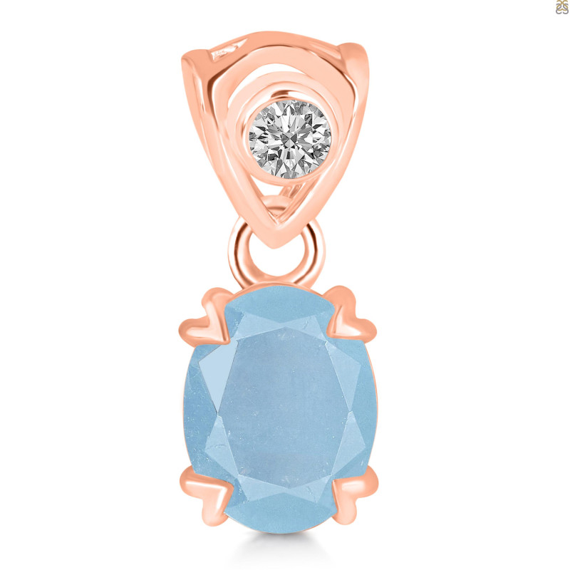Aquamarine Pendant AQM-RDP-762-V-LOOP.