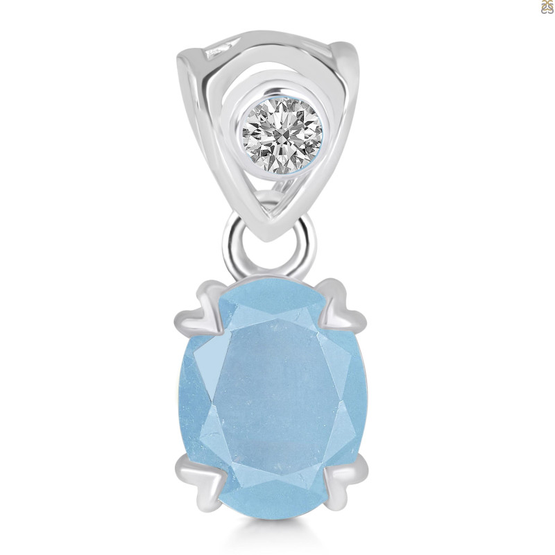 Aquamarine Pendant AQM-RDP-762-V-LOOP.