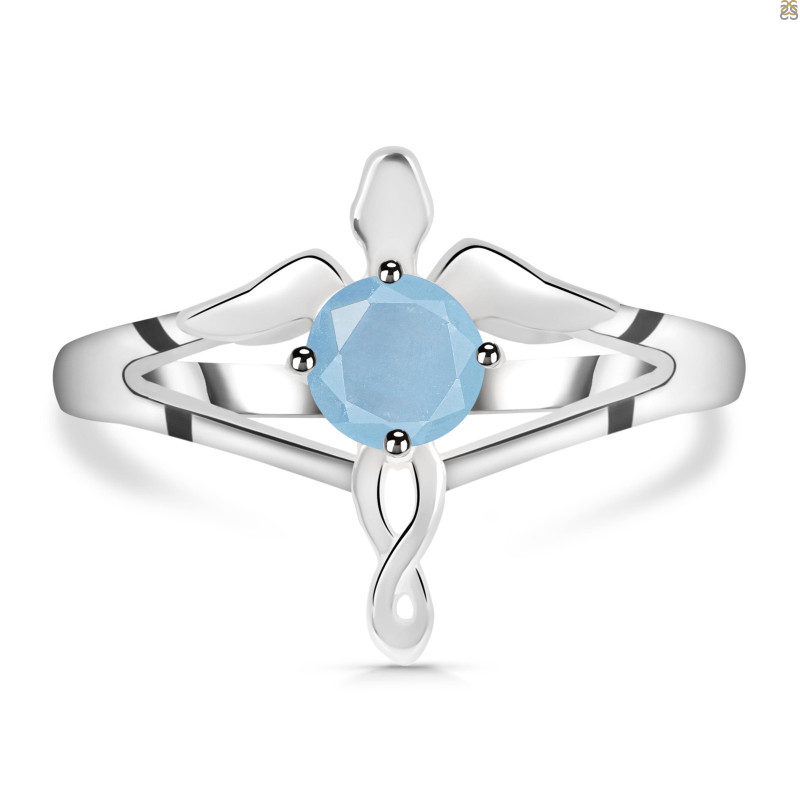 Aquamarine Angel Ring AQM-RDR-2150.