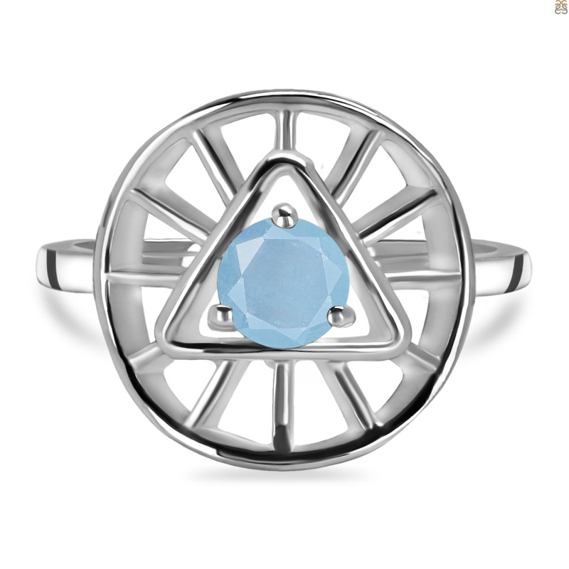 Aquamarine Illuminati Ring AQM-RDR-2158.