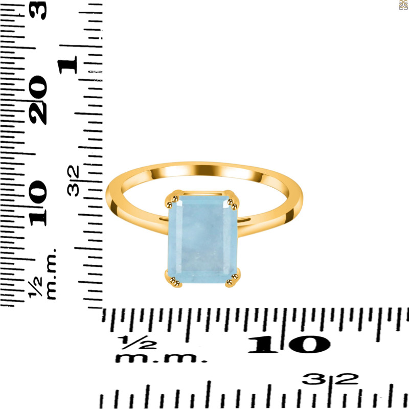 Aquamarine Ring AQM-RDR-3147.