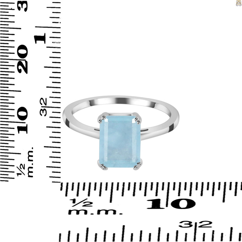 Aquamarine Ring AQM-RDR-3147.