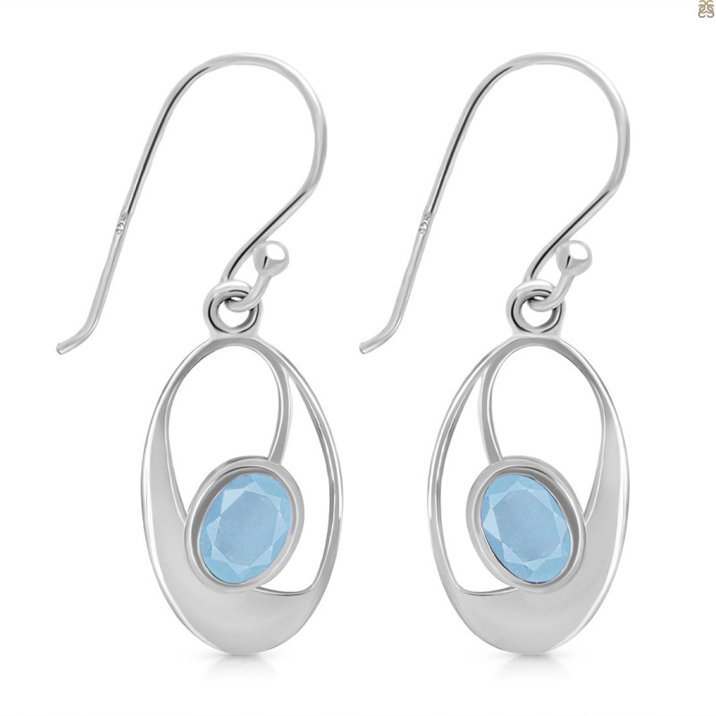 Aquamarine Earring AQM-RDE-272.