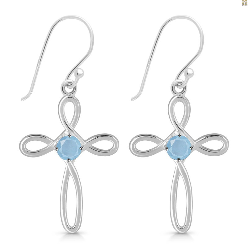 Aquamarine Earring AQM-RDE-425.