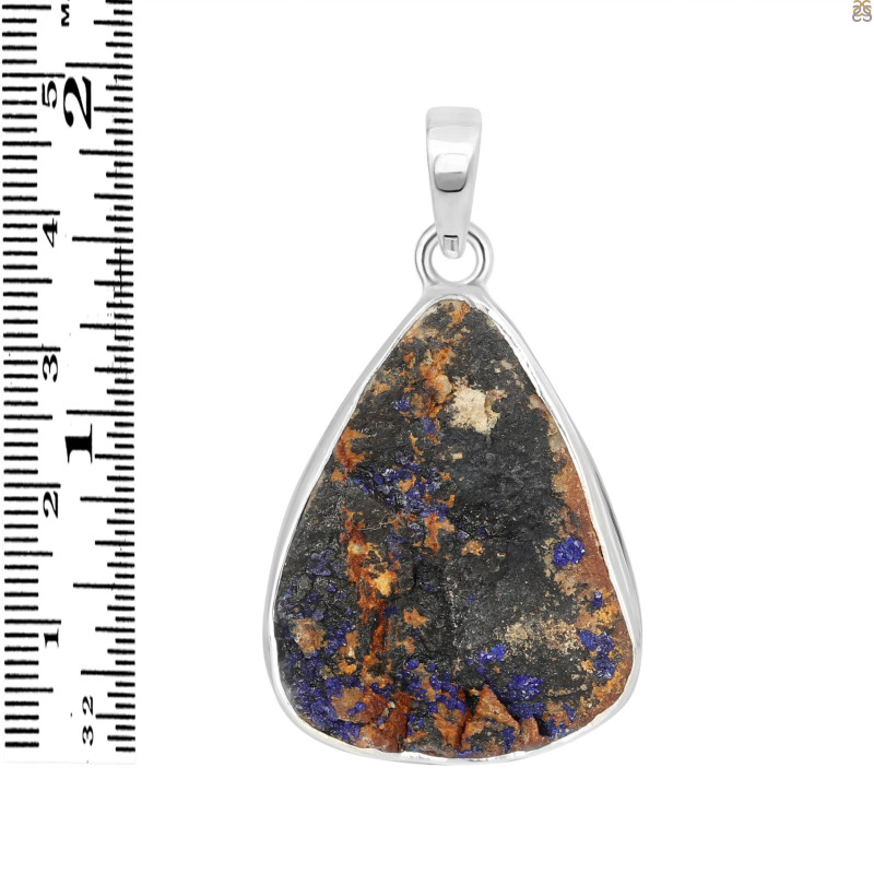 Azurite Druzy Pendant-SP AZR-1-83