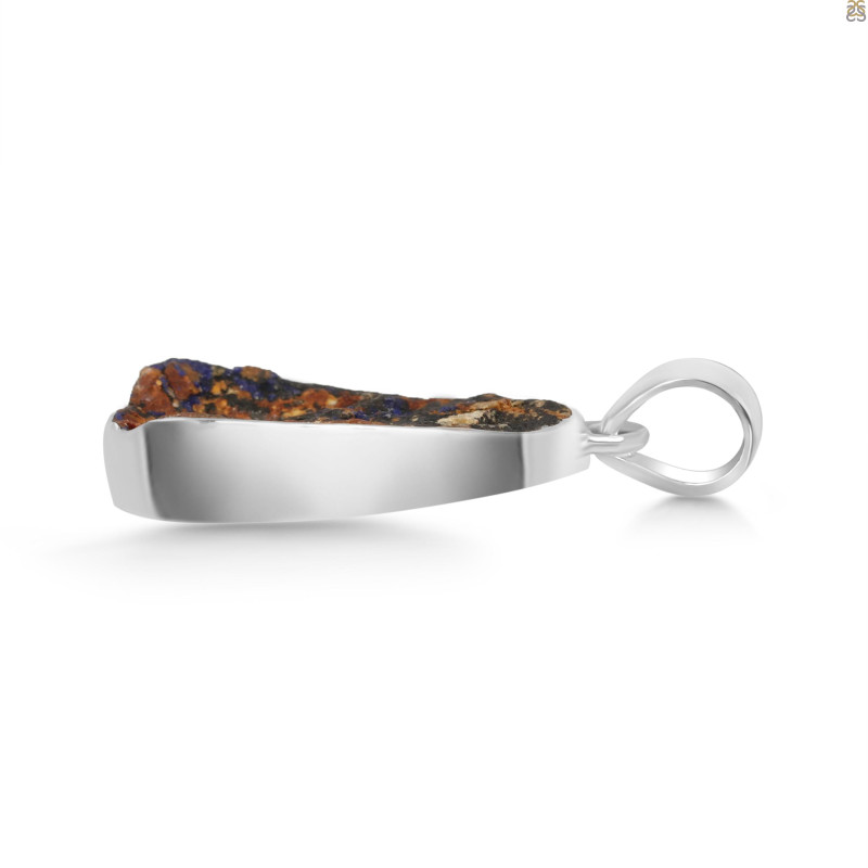 Azurite Druzy Pendant-SP AZR-1-83