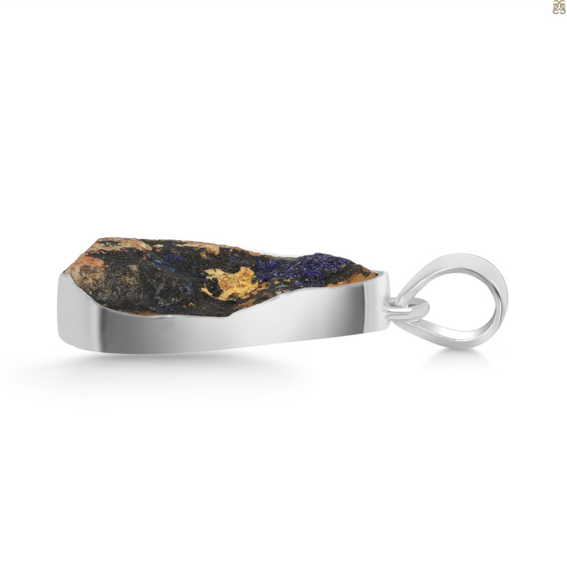Azurite Druzy Pendant-SP AZR-1-90