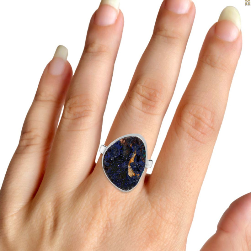 Azurite Adjustable Ring-ADJ-R AZR-2-10