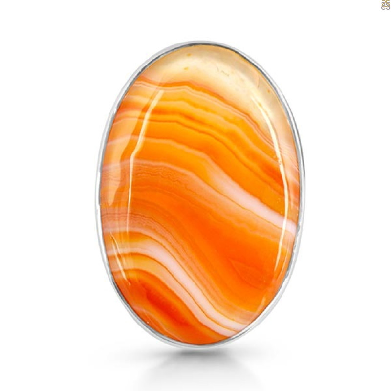 Banded Agate Adjustable Ring-R BAG-2-28