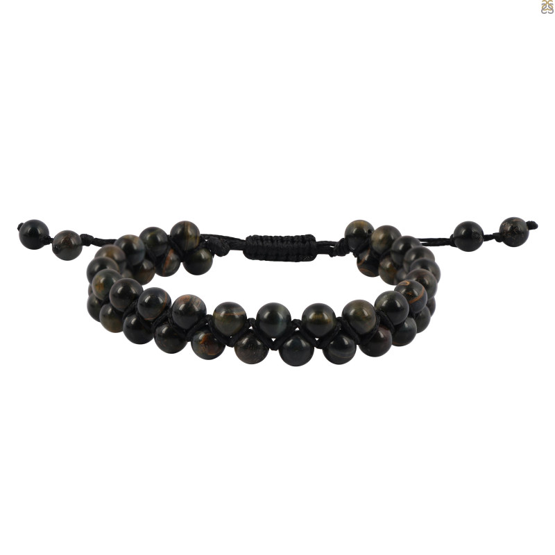 Black Obsidian Beaded Bracelet BDD-11-106