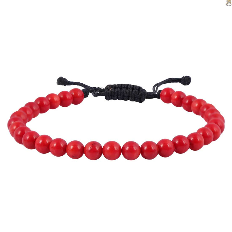 Red Coral Beaded Bracelet BDD-11-121