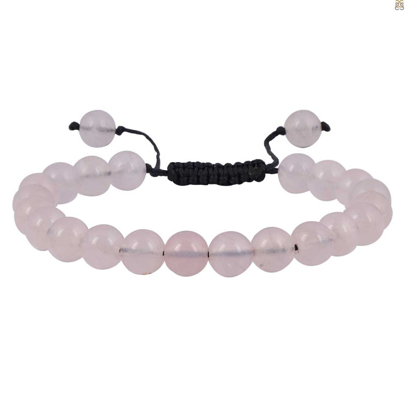 Rose Quartz Beaded Bracelet BDD-11-144