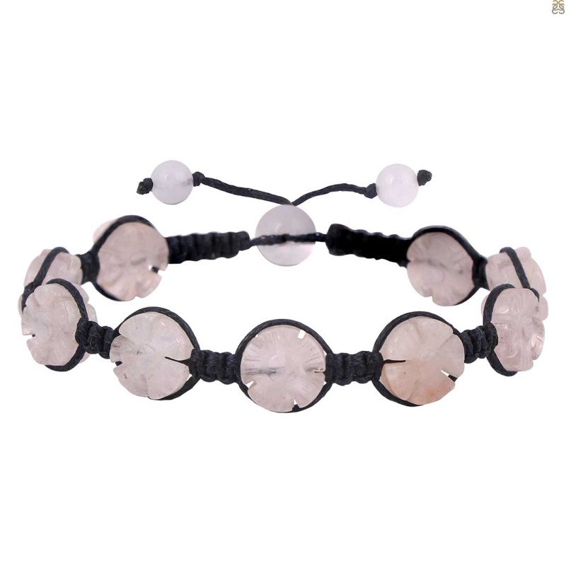 Rose Quartz Beaded Bracelet BDD-11-160