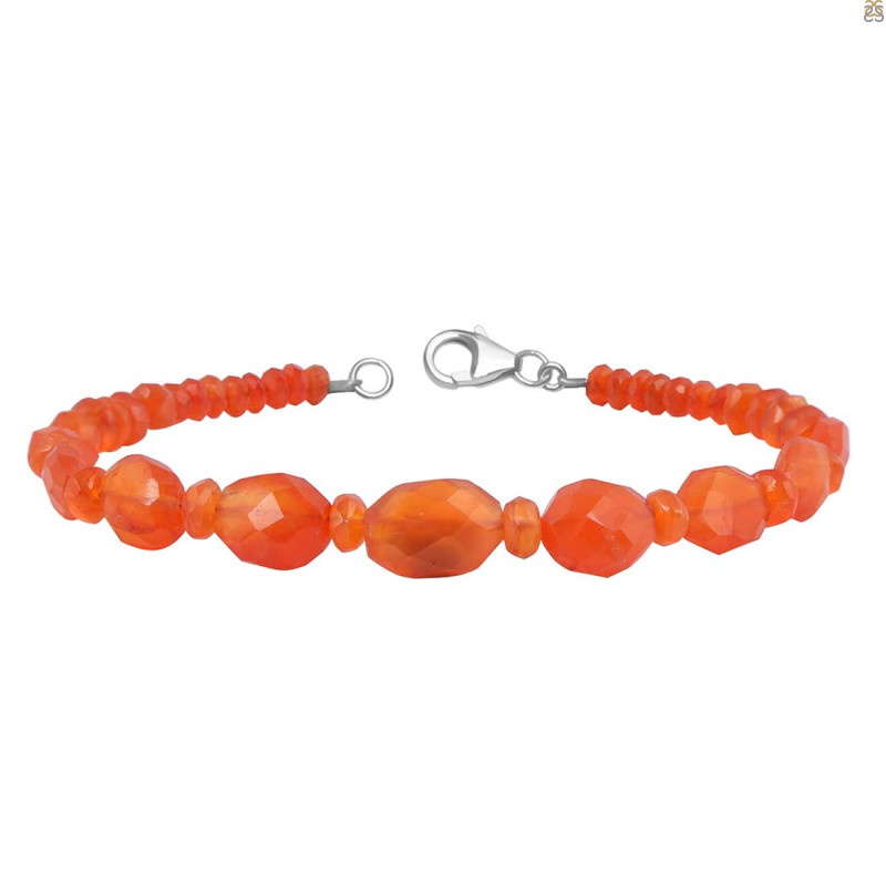 Carnelian Beaded Bracelet BDD-11-161