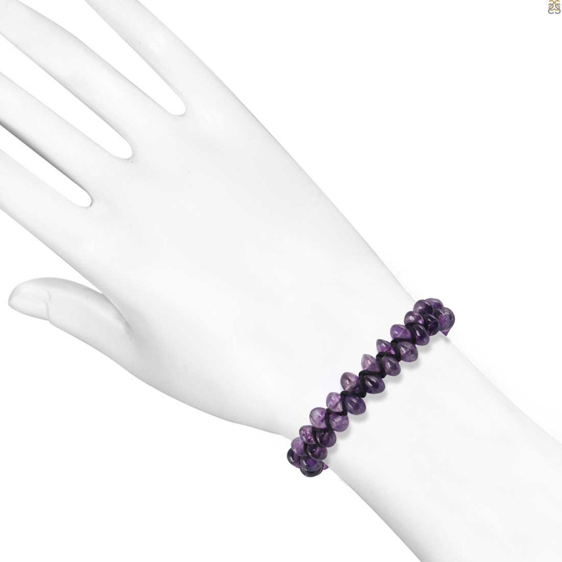 Amethyst Beaded Bracelet BDD-11-170