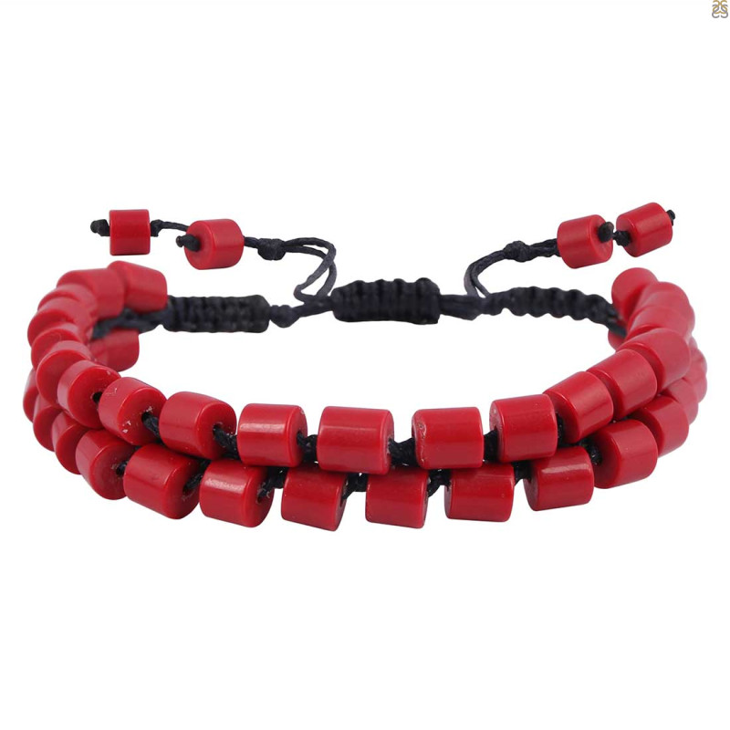 Red Coral Beaded Bracelet BDD-11-171