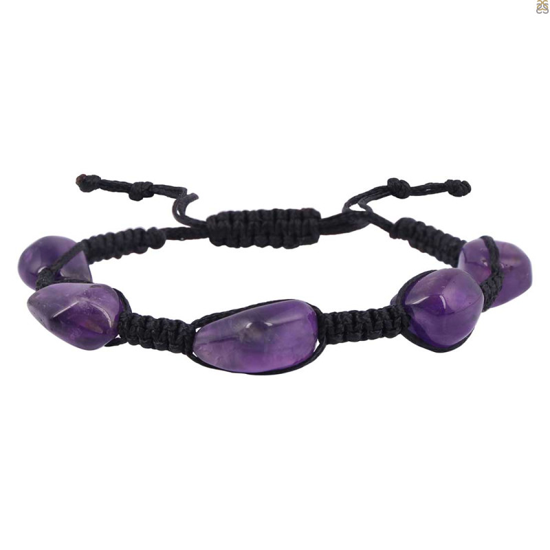 Amethyst Beaded Bracelet BDD-11-173