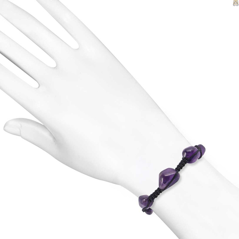 Amethyst Beaded Bracelet BDD-11-173