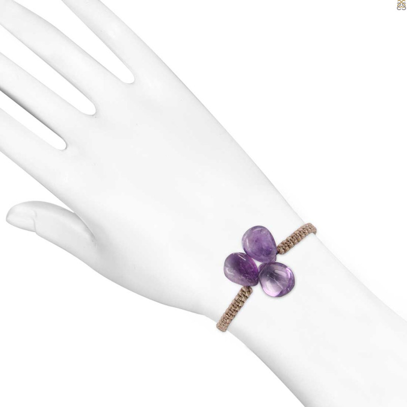Amethyst Beaded Bracelet BDD-11-176