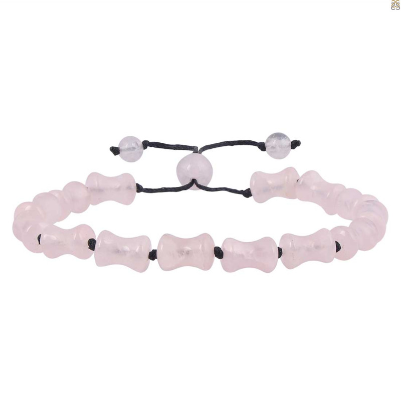Rose Quartz Beaded Bracelet BDD-11-247