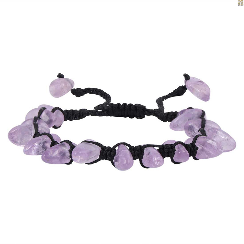 Amethyst Beaded Bracelet BDD-11-249