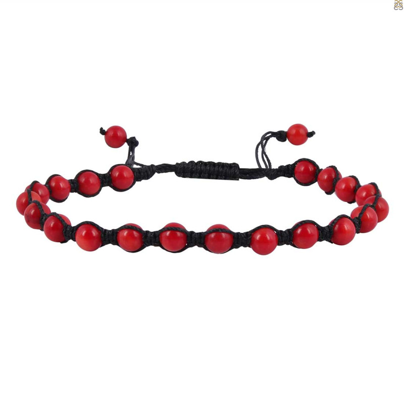 Carnelian Beaded Bracelet BDD-11-257
