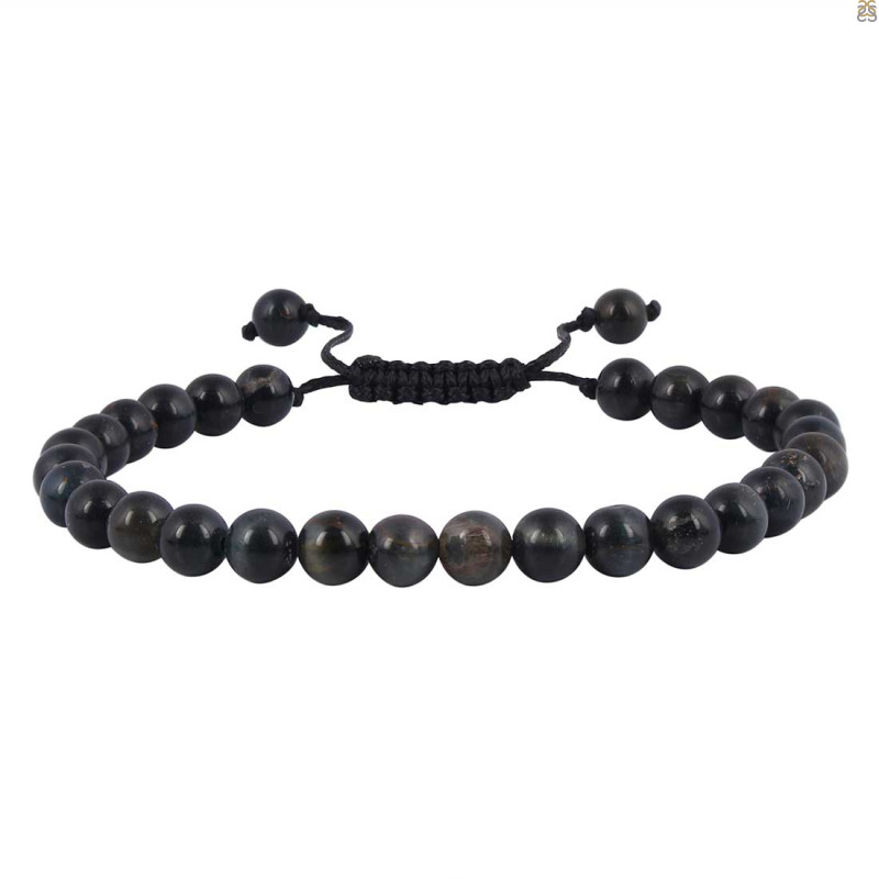 Black Obsidian Beaded Bracelet BDD-11-260