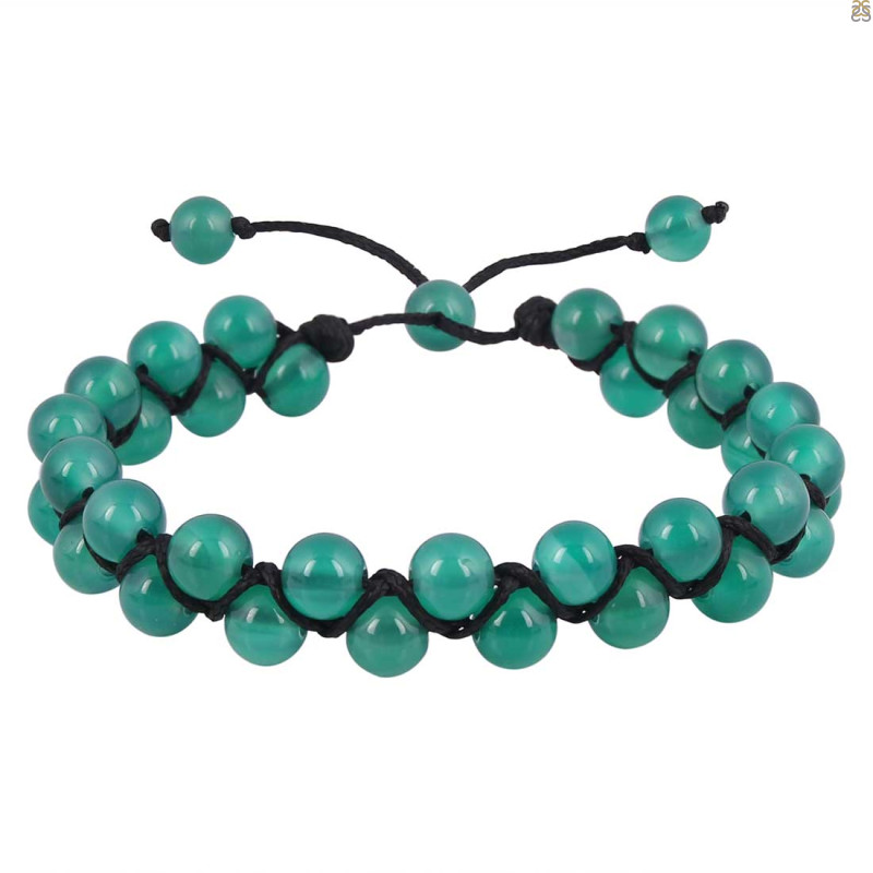 Green Onyx Beaded Bracelet BDD-11-265