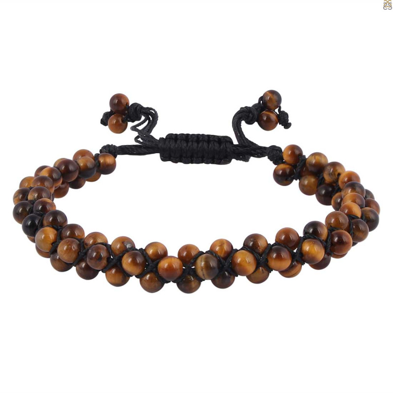 Tiger Eye Beaded Bracelet BDD-11-274