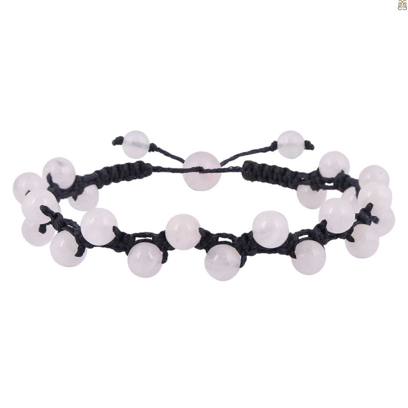 Rose Quartz Beaded Bracelet BDD-11-285