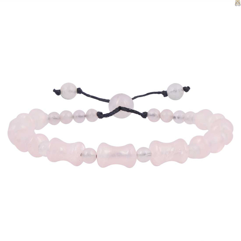 Rose Quartz Beaded Bracelet BDD-11-302