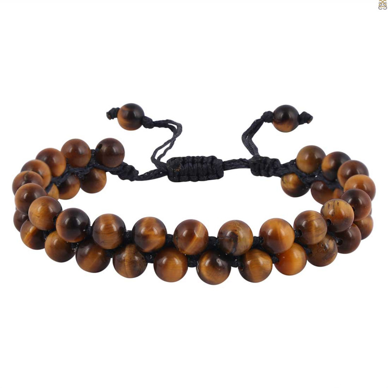 Tiger Eye Beaded Bracelet BDD-11-306