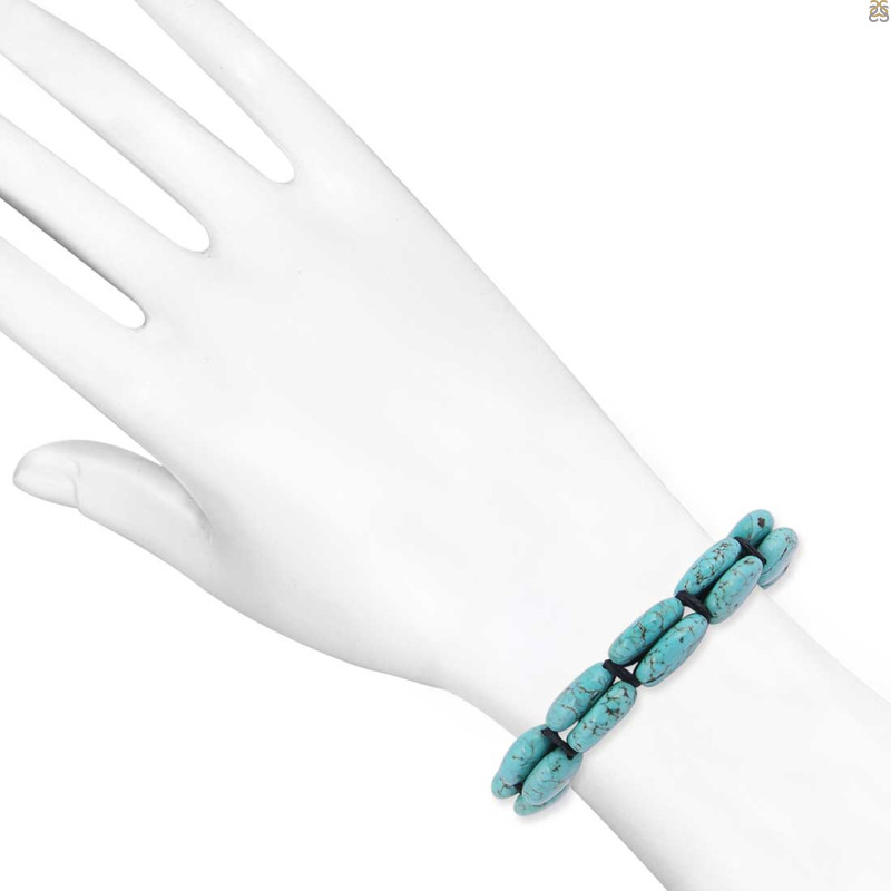 Turquoise / Carnelian Beaded Bracelet BDD-11-308