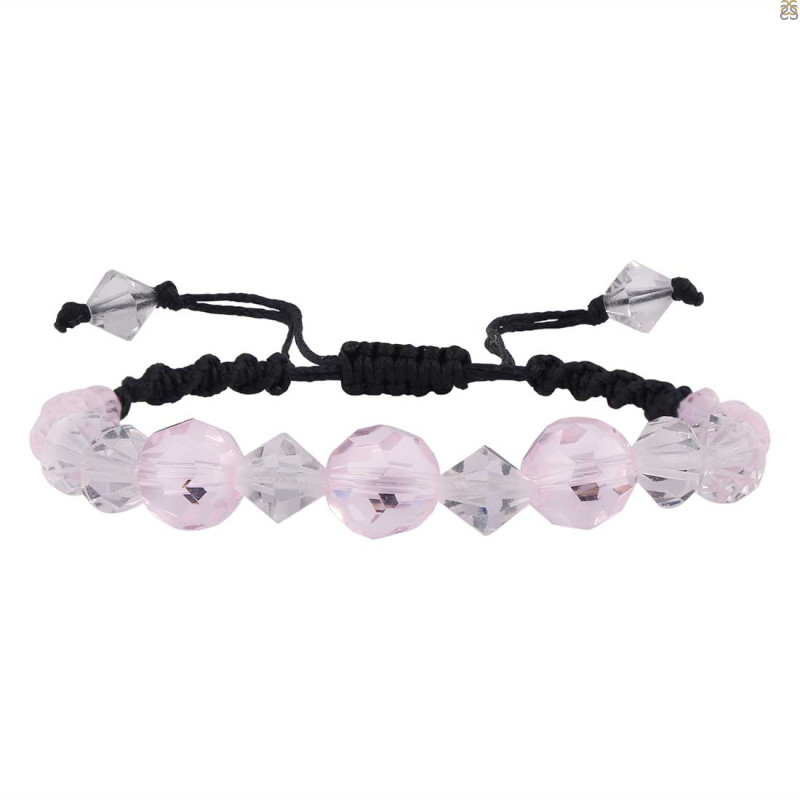Pink Glass / Glass Beaded Bracelet BDD-11-311