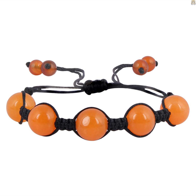 Carnelian Beaded Bracelet BDD-11-324